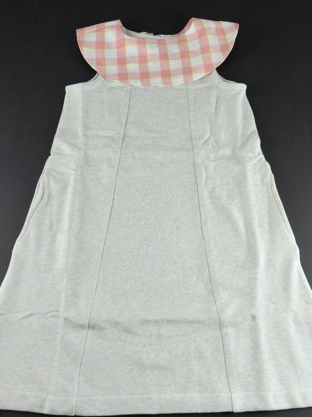 The Sunday Collective Sleeveless French Terry Dress Girls Size 10Y Blue Collar